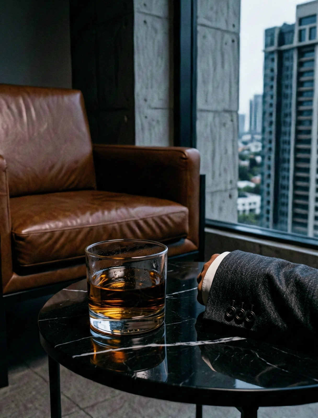 Refined solitude in a Jakarta penthouse