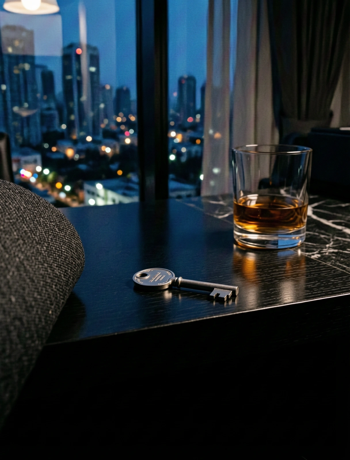 Atmospheric Jakarta penthouse interior